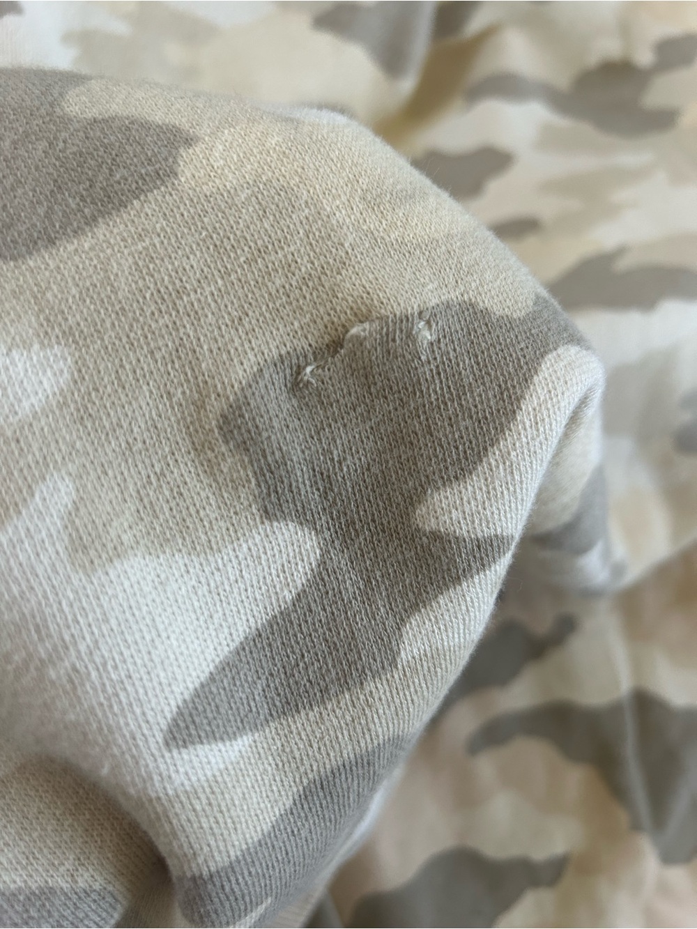 NWT Aerie Camouflage Cream & Gray Sweatpants and sweatshirt - Picture 12 of 12